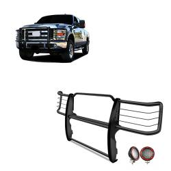 Black Horse Off Road - Black Horse 17GT26MA-PLFR Black Grille Guard w/LED for Silverado 2500HD/3500 - Image 1