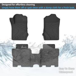 Black Horse Off Road - Black Horse FMFBR22 Totaliner HD Anti-Skid Floor Mat Rug Liner 21-25 Ford Bronco - Image 2