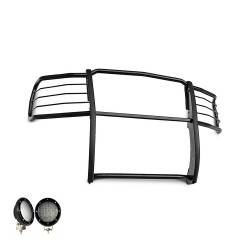 Black Horse Off Road - Black Horse 17GT27MA-PLFB Black Grille Guard w/LED for 14-18 Silverado 1500 - Image 2