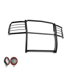 Black Horse Off Road - Black Horse 17GT27MA-PLFR Black Grille Guard w/LED for 14-18 Silverado 1500 - Image 2