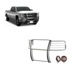 Black Horse Off Road - Black Horse 17GT27MSS-PLFR SS Grille Guard w/LED for 14-18 Silverado 1500 - Image 1