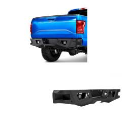Black Horse Off Road - Black Horse ARB-F115-KIT Armour HD Black Rear Bumper for 15-20 Ford F150 - Image 1