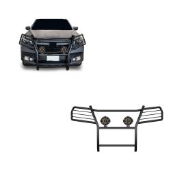 Black Horse Off Road - Black Horse 17H01MA-PLB Black Grille Guard w/LED for 16-19 Honda Ridgeline - Image 1