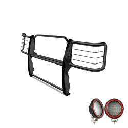Black Horse Off Road - Black Horse 17GT28MA-PLFR Black Grille Guard w/LED for Silverado 2500HD/3500 - Image 2