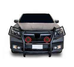 Black Horse Off Road - Black Horse 17H01MA-PLR Black Grille Guard w/LED for 16-19 Honda Ridgeline - Image 2