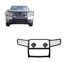 Black Horse Off Road - Black Horse 17H151400MA-PLB Black Grille Guard w/LED for 09-15 Honda Pilot - Image 1