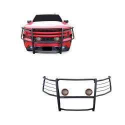 Black Horse Off Road - Black Horse 17GT29MA-PLFR Black Grille Guard w/LED for Silverado 1500/LTD - Image 1