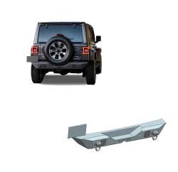 Black Horse Off Road - Black Horse ARB-JL18 Armour HD Black Rear Bumper for 18-25 Jeep Wrangler - Image 1