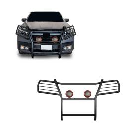 Black Horse Off Road - Black Horse 17H01MA-PLFR Black Grille Guard w/LED for 16-19 Honda Ridgeline - Image 1