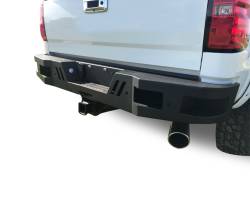 Black Horse Off Road - Black Horse ARB-SI25-11 Armour Black Rear Bumper for 11-19 Sierra/Silverado - Image 2