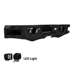 Black Horse Off Road - Black Horse ARB-SI25-11-KIT Armour Black Rear Bumper for 11-19 Sierra/Silverado - Image 1