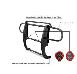 Black Horse Off Road - Black Horse 17JPWRMA-PLR Black Grille Guard w/LED for 07-17 Jeep Wrangler JK - Image 2