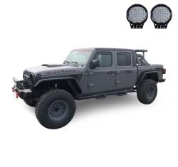 Black Horse Off Road - Black Horse AR2-09BA3-PL69B Armour-II Roll Bar Kit 9" Black for 19-25 Gladiator - Image 2
