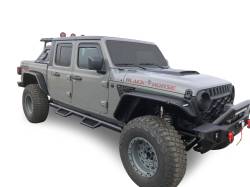 Black Horse Off Road - Black Horse AR2-09BA3-PLFR Armour-II Roll Bar Kit 5.3" LED's 19-25 Gladiator - Image 2