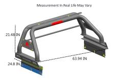 Black Horse Off Road - Black Horse RBB22 Black Classic Roll Bar for 22-24 Nissan Frontier - Image 2