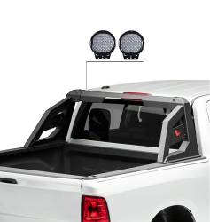 Black Horse Off Road - Black Horse ARB-NIFRB-PL69B Amour Roll Bar Kit 9" LED's Black for 05-21 Frontier - Image 2