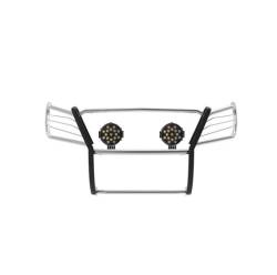 Black Horse Off Road - Black Horse 17NR26MSS-PLB SS Grille Guard w/LED for Armada/Titan/Titan - Image 2