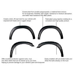 Black Horse Off Road - Black Horse FPSRA09T FENDER FLARES RIVETED Style Black for 10-18 RAM 2500-3500 - Image 2