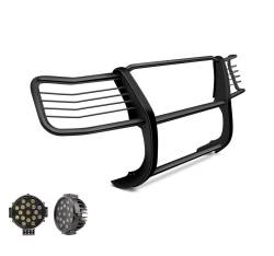 Black Horse Off Road - Black Horse 17NR28MA-PLB Black Grille Guard w/LED for 16-24 Nissan Titan XD - Image 2