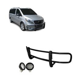 Black Horse Off Road - Black Horse 17MBMEMA-PLFB Spartan Grille Guard w/LED for Mercedes-Benz Metris - Image 1