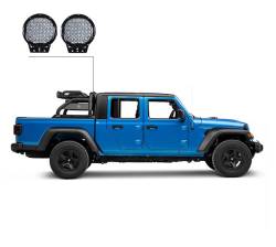 Black Horse Off Road - Black Horse ATRB9BK-PL69B Atlas Roll Bar 9" LED Black for 20-25 Jeep Gladiator - Image 2