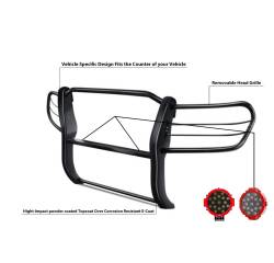 Black Horse Off Road - Black Horse 17SG598MA-PLR Black Grille Guard w/LED for 98-07 Toyota Land Cruiser - Image 2