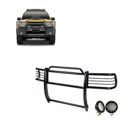 Black Horse Off Road - Black Horse 17NI26MA-PLFB Black Grille Guard w/LED for Frontier/Xterra - Image 1