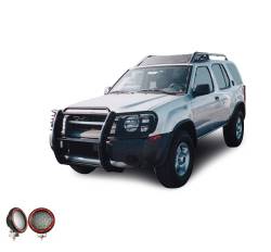 Black Horse Off Road - Black Horse 17NI26MA-PLFR Black Grille Guard w/LED for Frontier/Xterra - Image 2