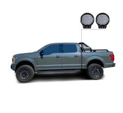 Black Horse Off Road - Black Horse GLRB-01B-PL69B Gladiator Roll Bar Kit w/9" LED Lights for Titan - Image 2
