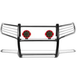 Black Horse Off Road - Black Horse 17TU31MSS-PLR SS Grille Guard w/LED for 10-24 Toyota 4Runner - Image 1