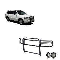 Black Horse Off Road - Black Horse 17TL26MA-PLFB Black Grille Guard w/LED for 01-07 Toyota Highlander - Image 1