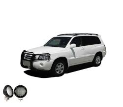 Black Horse Off Road - Black Horse 17TL26MA-PLFB Black Grille Guard w/LED for 01-07 Toyota Highlander - Image 2
