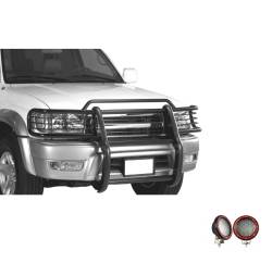 Black Horse Off Road - Black Horse 17TN23MA-PLFR Black Grille Guard w/LED for 99-02 Toyota 4Runner - Image 2
