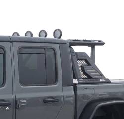 Black Horse Off Road - Black Horse AR2-01BA1-PLFB Armour-II Roll Bar 5.3" for Silverado/Sierra/Tundra - Image 1