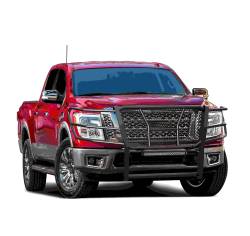 Black Horse Off Road - Black Horse RU-NITI17-B-K2 HD Grille Guard Black for 17-24 Nissan Titan - Image 2