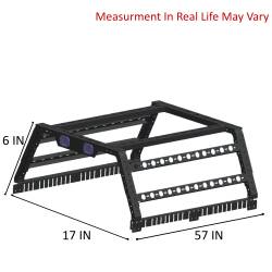 Black Horse Off Road - Black Horse TR01B Traveler Overland Utility Bed Rack Blk 800 Lbs Capacity - Image 2