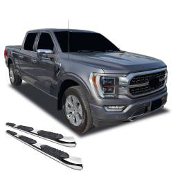 Black Horse Off Road - Black Horse FOSS-NL Extreme W2W SS Side Steps for Ford F150 - Image 1