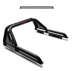Black Horse Off Road - Black Horse GLRB-03B-KIT Roll Bar w/40" LED Black for Canyon/Colorado/Tacoma - Image 1