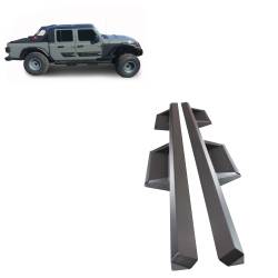 Black Horse Off Road - Black Horse IM-JEGL IMPACT HD Drop Side Steps Black-20-24 Jeep Gladiator - Image 1