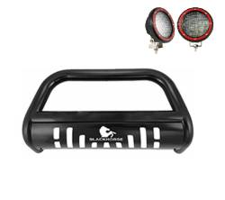Black Horse Off Road - Black Horse BB080009A-SP-PLFR Black Bull Bar w/5.3" for Jeep Commander/Cherokee - Image 2