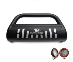 Black Horse Off Road - Black Horse BB080009A-SP-PLFR Black Bull Bar w/5.3" for Jeep Commander/Cherokee - Image 1