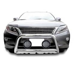 Black Horse Off Road - Black Horse BB091009-SP-PLFB Bull Bar Kit 5.3" LEDs for RX350/RX450/Highlander - Image 1