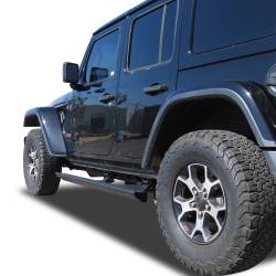 Black Horse Off Road - Black Horse PWBR5165 Elite Retractable Power Board Black for 18-25 Wrangler JL - Image 1