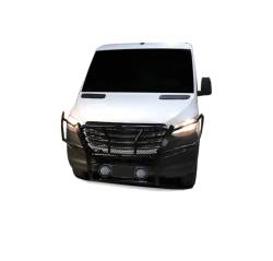 Black Horse Off Road - Black Horse RU-DOSP07-B-PLFB HD Grille Guard w/5.3" LEDs for Mercedes Sprinter - Image 2
