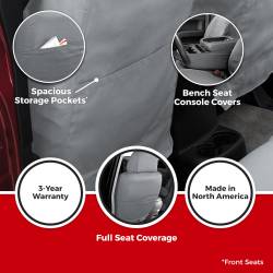 Seat Saver - Seat Saver SS8393WFBK Endura Waterproof SeatSaver Custom Second Row Seat Covers - Image 2