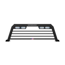Magnum Truck Racks - Magnum Truck Racks 109HPBRA2NB Headache Rack High Pro Regular Bars Matte Black - Image 1