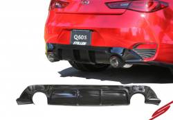 Stillen - Stillen KB11235MB Rear Diffuser Matte Black for 17-21 Infiniti Q60 3.0t - Image 2