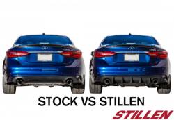 Stillen - Stillen KB11241 Unpainted Rear Diffuser Lip Spoiler for 18-21 Infiniti Q50 - Image 7