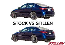 Stillen - Stillen KB11241 Unpainted Rear Diffuser Lip Spoiler for 18-21 Infiniti Q50 - Image 6