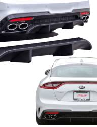 Stillen - Stillen KB26002MB Rear Diffuser Matte Black for 18-21 Kia Stinger GT 3.3TT - Image 1